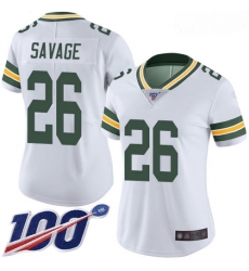 Packers #26 Darnell Savage White Women Stitched Football 100th Season Vapor Limited Jersey Packers #26 Darnell Savage White Women Stitched Football 100th Season Vapor Limited Jersey