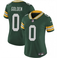 Women Green Bay Packers 0 Matthew Golden Green 2025 Draft Vapor Untouchable Limited Stitched Football Jersey