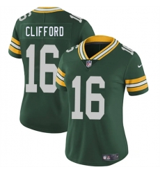 Women Green Bay Packers 16 Sean Clifford Green 2025 Vapor Untouchable Limited Stitched Jersey