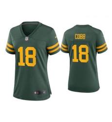Women Green Bay Packers 18 Randall Cobb Alternate Game Green Jersey Women Green Bay Packers 18 Randall Cobb Alternate Game Green Jersey