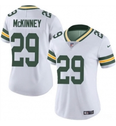 Women Green Bay Packers 29 Xavier McKinney White Vapor Untouchable Limited Stitched Jersey Women Green Bay Packers 29 Xavier McKinney White Vapor Untouchable Limited Stitched Jersey
