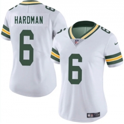 Women Green Bay Packers 6 Mecole Hardman White 2025 Vapor Untouchable Limited Stitched Jersey