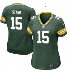 Womens Nike Green Bay Packers 15 Bart Starr Game Green Team Color NFL Jersey Womens Nike Green Bay Packers 15 Bart Starr Game Green Team Color NFL Jersey