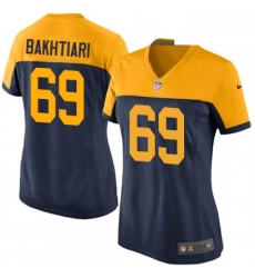 Womens Nike Green Bay Packers 69 David Bakhtiari Limited Navy Blue Alternate NFL Jersey Womens Nike Green Bay Packers 69 David Bakhtiari Limited Navy Blue Alternate NFL Jersey
