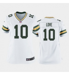 women jordan love green bay packers white game jersey women jordan love green bay packers white game jersey