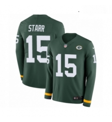 Youth Nike Green Bay Packers 15 Bart Starr Limited Green Therma Long Sleeve NFL Jersey Youth Nike Green Bay Packers 15 Bart Starr Limited Green Therma Long Sleeve NFL Jersey
