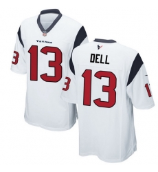 Men Houston Texans Tank Dell White Stitched Game Jersey Men Houston Texans Tank Dell White Stitched Game Jersey