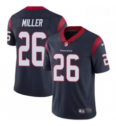 Men Nike Houston Texans 26 Lamar Miller Limited Navy Blue Team Color Vapor Untouchable NFL Jersey