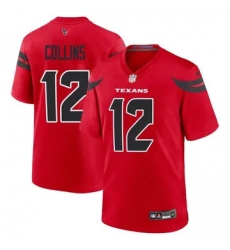 Youth Houston Texans 12 Nico Collins Red 2024 2nd Alternate F U S E Vapor Stitched Jersey Youth Houston Texans 12 Nico Collins Red 2024 2nd Alternate F U S E Vapor Stitched Jersey