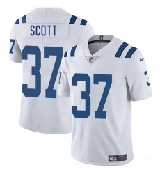 Men Indianapolis Colts 37 Daniel Scott White 2025 Vapor Limited Stitched Football Jersey