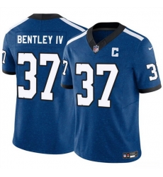 Men Indianapolis Colts 37 Ulysses Bentley IV Blue 2025 F U S E  Throwback Vapor Limited Stitched Football Jersey