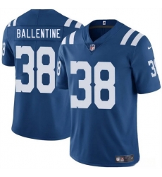 Men Indianapolis Colts 38 Corey Ballentine Blue 2025 Vapor Limited Stitched Football Jersey