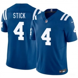 Men Indianapolis Colts  4 Easton Stick Blue 2026 F U S E  Vapor Limited Stitched Football Jersey