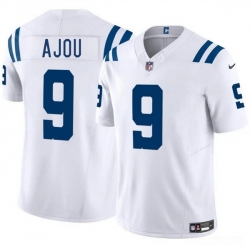 Men Indianapolis Colts 9 Ajou Ajou White 2025 F U S E  Vapor Limited Stitched Football Jersey