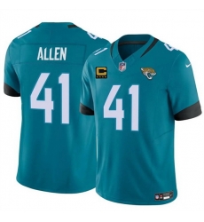 Men Jacksonville Jaguars 41 Josh Hines Allen Teal 2025 F U S E  With 4 Star C Patch Vapor Untouchable Limited Stitched Jersey