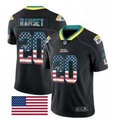 Men Nike Jacksonville Jaguars 20 Jalen Ramsey Limited Black Rush USA Flag NFL Jersey Men Nike Jacksonville Jaguars 20 Jalen Ramsey Limited Black Rush USA Flag NFL Jersey