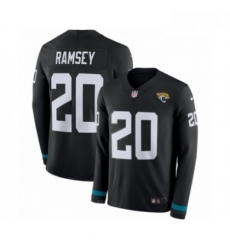 Men Nike Jacksonville Jaguars 20 Jalen Ramsey Limited Black Therma Long Sleeve NFL Jersey Men Nike Jacksonville Jaguars 20 Jalen Ramsey Limited Black Therma Long Sleeve NFL Jersey