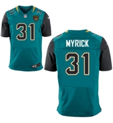 Mens Jacksonville Jaguars #31 Jalen Myrick Teal Elite Jersey Mens Jacksonville Jaguars #31 Jalen Myrick Teal Elite Jersey