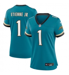 Women Jacksonville Jaguars 1 Travis Etienne JR Teal 2024 Prowler Throwback Vapor Limited Stitched Football Jersey Women Jacksonville Jaguars 1 Travis Etienne JR Teal 2024 Prowler Throwback Vapor Limited Stitched Football Jersey