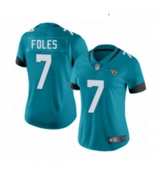 Womens Jacksonville Jaguars 7 Nick Foles Teal Green Alternate Vapor Untouchable Limited Player Football Jersey Womens Jacksonville Jaguars 7 Nick Foles Teal Green Alternate Vapor Untouchable Limited Player Football Jersey