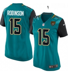 Womens Nike Jacksonville Jaguars 15 Allen Robinson Game Teal Green Team Color NFL Jersey Womens Nike Jacksonville Jaguars 15 Allen Robinson Game Teal Green Team Color NFL Jersey