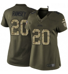 Womens Nike Jacksonville Jaguars 20 Jalen Ramsey Elite Green Salute to Service NFL Jersey Womens Nike Jacksonville Jaguars 20 Jalen Ramsey Elite Green Salute to Service NFL Jersey