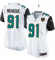 Womens Nike Jacksonville Jaguars 91 Yannick Ngakoue Game White NFL Jersey Womens Nike Jacksonville Jaguars 91 Yannick Ngakoue Game White NFL Jersey