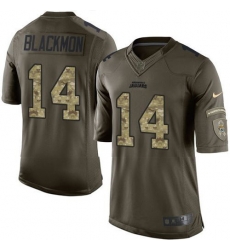 Nike Jaguars #14 Justin Blackmon Green Youth Stitched NFL Limited Salute to Service Jersey Nike Jaguars #14 Justin Blackmon Green Youth Stitched NFL Limited Salute to Service Jersey