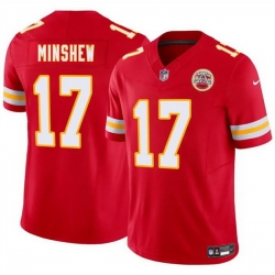 Men   Kansas City Chiefs 17 Gardner Minshew Red 2025 F U S E  Vapor Untouchable Limited Stitched Football Jersey