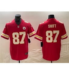 Men Kansas City Chiefs 87 Taylor Swift Red Vapor Untouchable Limited Stitched Football Jersey Men Kansas City Chiefs 87 Taylor Swift Red Vapor Untouchable Limited Stitched Football Jersey