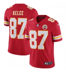 Men Nike Kansas City Chiefs 87 Travis Kelce Red Team Color Vapor Untouchable Limited Player NFL Jersey Men Nike Kansas City Chiefs 87 Travis Kelce Red Team Color Vapor Untouchable Limited Player NFL Jersey
