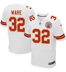 Nike Chiefs #32 Spencer Ware White Mens Stitched NFL Elite Jersey Nike Chiefs #32 Spencer Ware White Mens Stitched NFL Elite Jersey