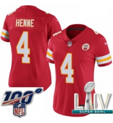 2020 Super Bowl LIV Women Nike Kansas City Chiefs #4 Chad Henne Red Team Color Vapor Untouchable Limited Player NFL Jersey 2020 Super Bowl LIV Women Nike Kansas City Chiefs #4 Chad Henne Red Team Color Vapor Untouchable Limited Player NFL Jersey