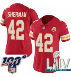 2020 Super Bowl LIV Women Nike Kansas City Chiefs #42 Anthony Sherman Red Team Color Vapor Untouchable Limited Player NFL Jersey 2020 Super Bowl LIV Women Nike Kansas City Chiefs #42 Anthony Sherman Red Team Color Vapor Untouchable Limited Player NFL Jersey