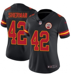 Nike Chiefs 42 Anthony Sherman Black Womens Stitched NFL Limited Rush Jersey Nike Chiefs 42 Anthony Sherman Black Womens Stitched NFL Limited Rush Jersey