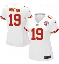 Womens Nike Kansas City Chiefs 19 Joe Montana Game White NFL Jersey Womens Nike Kansas City Chiefs 19 Joe Montana Game White NFL Jersey