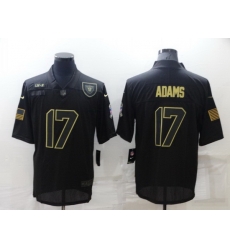 Men Las Vegas Raiders 17 Davante Adams Black Salute To Service Limited Stitched jersey