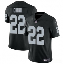 Men Las Vegas Raiders 22 Jeremy Chinn Black 2025 Vapor Stitched Football Jersey