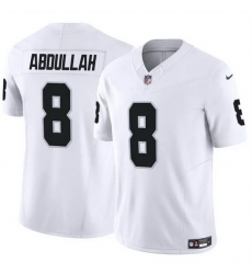 Men Las Vegas Raiders 8 Ameer Abdullah White F U S E Vapor Stitched Football Jersey Men Las Vegas Raiders 8 Ameer Abdullah White F U S E Vapor Stitched Football Jersey
