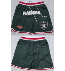 Men Las Vegas Raiders Black Shorts  28Run Small 29