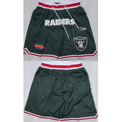 Men Las Vegas Raiders Black Shorts  28Run Small 29