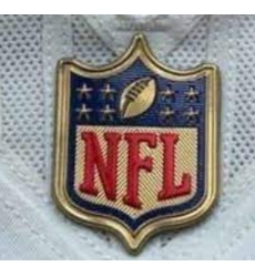 Men Las Vegas Raiders Gold NFL Logo Patch Biaog