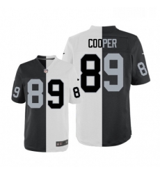 Mens Nike Oakland Raiders 89 Amari Cooper Elite BlackWhite Split Fashion NFL Jersey Mens Nike Oakland Raiders 89 Amari Cooper Elite BlackWhite Split Fashion NFL Jersey