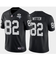 Men's Oakland Raiders Black #82 Jason Witten 2020 Inaugural Season Vapor Limited Stitched NFL Jersey Men's Oakland Raiders Black #82 Jason Witten 2020 Inaugural Season Vapor Limited Stitched NFL Jersey