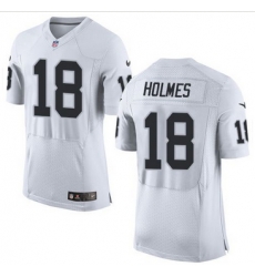 Nike Oakland Raiders #18 Andre Holmes White Men 27s Stitched NFL New Elite Jersey Nike Oakland Raiders #18 Andre Holmes White Men 27s Stitched NFL New Elite Jersey