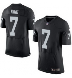 Nike Raiders #7 Marquette King Black Team Color Mens Stitched NFL New Elite Jersey Nike Raiders #7 Marquette King Black Team Color Mens Stitched NFL New Elite Jersey