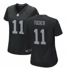 Women Las Vegas Raiders 11 Tre Tucker Black Stitched Jersey 28Run Small 29 Women Las Vegas Raiders 11 Tre Tucker Black Stitched Jersey 28Run Small 29