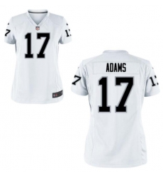 Women Las Vegas Raiders #17 Davante Adams White Vapor Limited Stitched Jersey Women Las Vegas Raiders #17 Davante Adams White Vapor Limited Stitched Jersey
