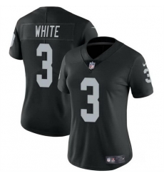 Women Las Vegas Raiders 3 Zamir White Black Vapor Stitched Jersey Women Las Vegas Raiders 3 Zamir White Black Vapor Stitched Jersey