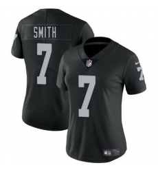 Women Las Vegas Raiders 7 Geno Smith Black 2025 Vapor Stitched Jersey
